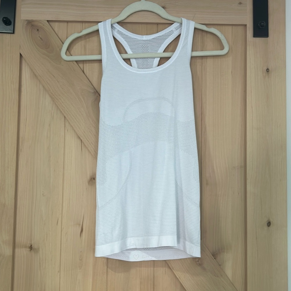 Swiftly tech white lululemon tank top